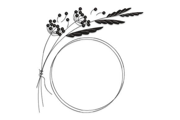 Flowers Frame: A Brand-Ready Floral Wreath for Small Business Merch