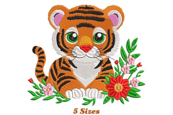 Tiger: A Whimsical Floral Embroidery Design Review
